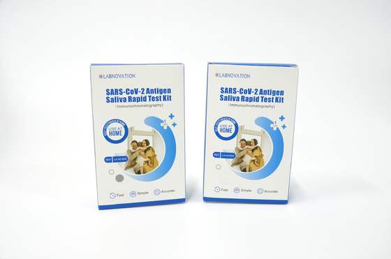 کیت تست سریع آنتی ژن بزاق SARS CoV 2 مواد پلاستیکی خودآزمایی با دقت 99.21%