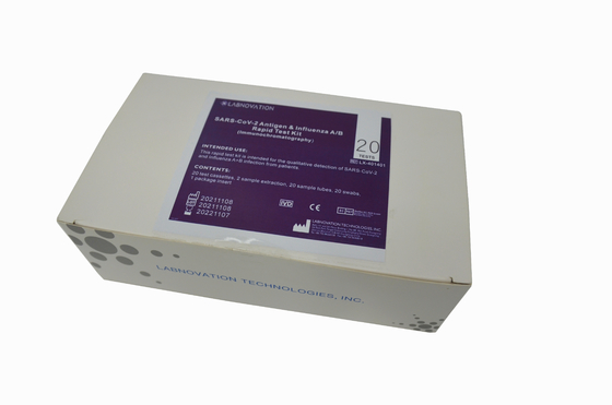 کیت تست آنفولانزای AB حرفه ای ISO 13485 کیت آنتی ژن سواب آنفولانزا