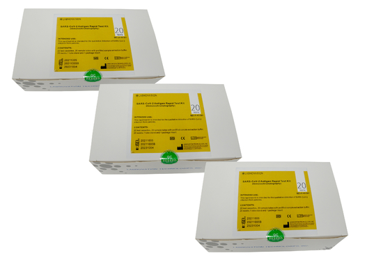 کیت تست آنتی ژن ISO13485 Sars-Cov-2 زمان تست 15 دقیقه 20 تست/کیت