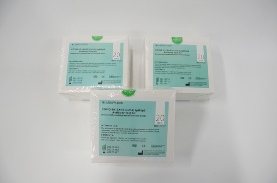 کیت تست سریع آنتی بادی 20PCS SARS-CoV-2 ایمونوکروماتوگرافی