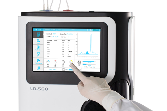 آنالایزر تست سریع HbA1c LD-560 آنالایزر HbA1c تمام اتوماتیک با ظرفیت بزرگ