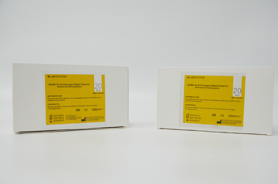 100.00٪ ویژگی SARS-CoV-2 آنتی ژن RTK کیت تست 20 تست تست Labnovation