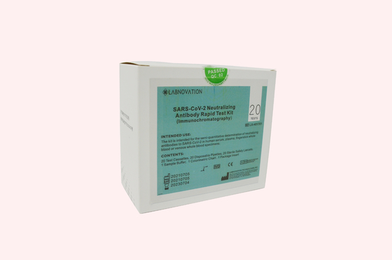 20PCS CoV-19 خنثی کننده سریع کیت آنتی بادی نمونه های کوچک