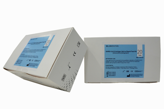 کیت تست آنتی ژن بزاق CoV-19 با ویژگی بالا 20 تست کیت تست بزاق RTK Ag