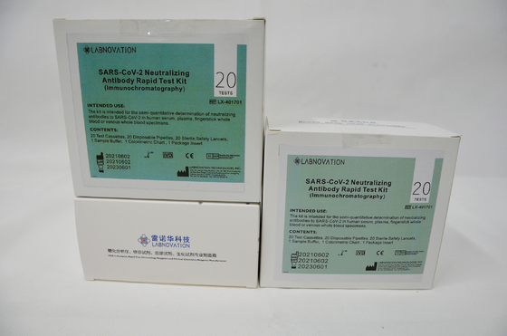 20 آزمایش کیت تست سریع آنتی بادی خنثی کننده CoV-19 با دقت 95 درصد