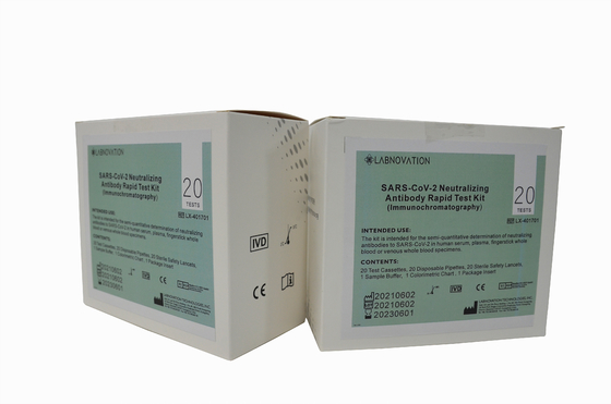 کیت تست آنتی بادی خنثی کننده یک مرحله ای ISO9001 CoV-19