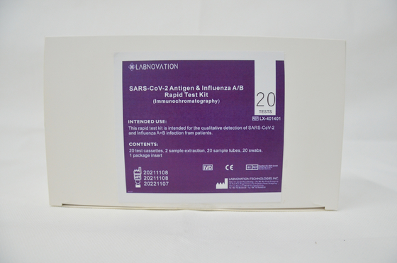 کیت تست آنتی ژن آنفلوانزای A B CE SARS-CoV-2 با دقت بالا