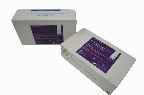 کیت تست آنتی ژن آنفلوانزای A&amp;B CoV-19 کیت تست آنفولانزای A و B با ویژگی بالا 90%