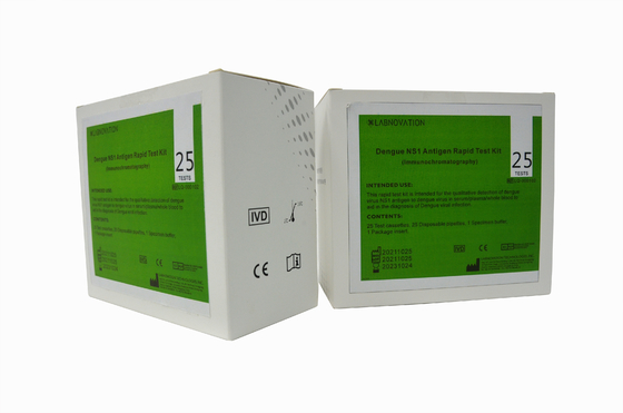 کیت تست سریع ISO9001 15 دقیقه دنگی NS1 Ag برای تشخیص کیفی