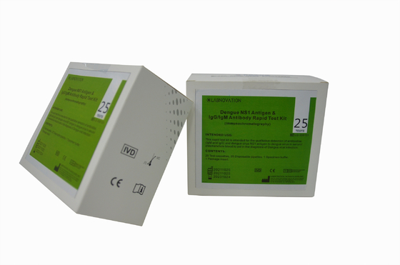 بررسی روزانه IgG IgM NS1 کیت تست دنگی 25 عدد تست تشخیص سریع دنگی