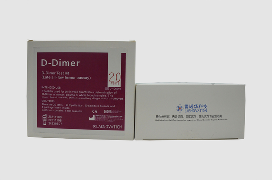 تعیین کمیت آزمایشگاهی کیت تست D-Dimer Immunoassay جریان جانبی