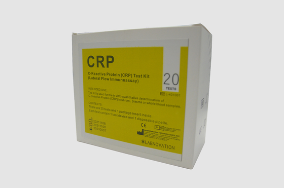20 تست کیت تست CRP کیفی پروتئین واکنشی C برای بیماری های عفونی باکتریایی