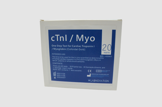 کیت تست سرم پلاسما CTnI Myo POCT 10 تا 50 تست